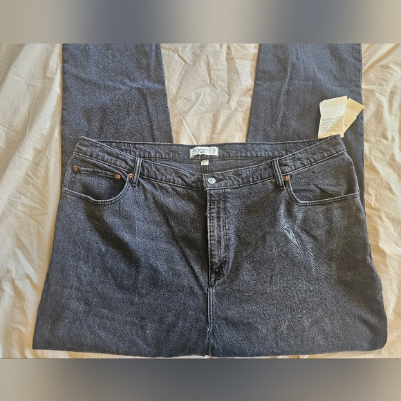 NWT curve love Abercrombie 90s ultra high rise straight jeans - Picture 3 of 6